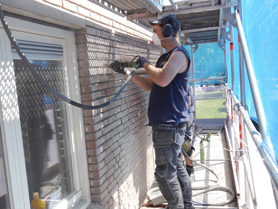 Gevelwerk op locatie