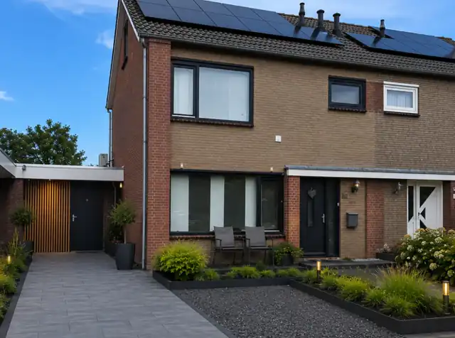 Verzorgde woninggevel als lokaal previewbeeld bij de video over vakmanschap